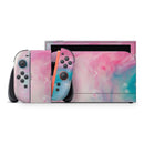Marbleized Pink and Blue Paradise V712 // Premium Vinyl Wrap Skin Kit Compatible with the Nintendo Switch 2
