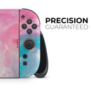 Marbleized Pink and Blue Paradise V712 // Premium Vinyl Wrap Skin Kit Compatible with the Nintendo Switch 2