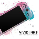 Marbleized Pink and Blue Paradise V712 // Premium Vinyl Wrap Skin Kit Compatible with the Nintendo Switch 2