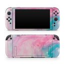 Marbleized Pink and Blue Paradise V712 // Premium Vinyl Wrap Skin Kit Compatible with the Nintendo Switch 2