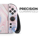 Marbleized Pink and Blue Swirl V2123 // Premium Vinyl Wrap Skin Kit Compatible with the Nintendo Switch 2