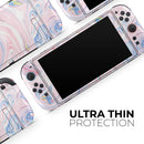 Marbleized Pink and Blue Swirl V2123 // Premium Vinyl Wrap Skin Kit Compatible with the Nintendo Switch 2