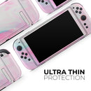Marbleized Soft Pink // Premium Vinyl Wrap Skin Kit Compatible with the Nintendo Switch 2