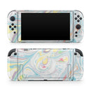Marbleized Swirling Candy Colors // Premium Vinyl Wrap Skin Kit Compatible with the Nintendo Switch 2
