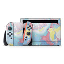 Marbleized Swirling Cotton Candy // Premium Vinyl Wrap Skin Kit Compatible with the Nintendo Switch 2