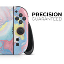 Marbleized Swirling Cotton Candy // Premium Vinyl Wrap Skin Kit Compatible with the Nintendo Switch 2