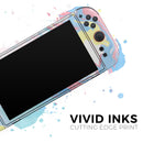 Marbleized Swirling Cotton Candy // Premium Vinyl Wrap Skin Kit Compatible with the Nintendo Switch 2