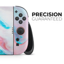 Marbleized Teal and Pink V2 // Premium Vinyl Wrap Skin Kit Compatible with the Nintendo Switch 2