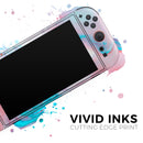 Marbleized Teal and Pink V2 // Premium Vinyl Wrap Skin Kit Compatible with the Nintendo Switch 2