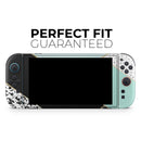 Minimalistic Mint and Gold Striped V1 // Premium Vinyl Wrap Skin Kit Compatible with the Nintendo Switch 2