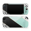 Minimalistic Mint and Gold Striped V1 // Premium Vinyl Wrap Skin Kit Compatible with the Nintendo Switch 2