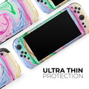 Mixed ColorOil // Premium Vinyl Wrap Skin Kit Compatible with the Nintendo Switch 2