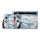 Mixtured Blue 57 Textured Marble // Premium Vinyl Wrap Skin Kit Compatible with the Nintendo Switch 2