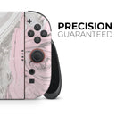Mixtured Pink and Gray Textured Marble // Premium Vinyl Wrap Skin Kit Compatible with the Nintendo Switch 2