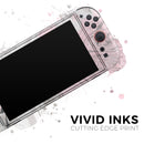 Mixtured Pink and Gray Textured Marble // Premium Vinyl Wrap Skin Kit Compatible with the Nintendo Switch 2
