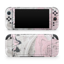 Mixtured Pink and Gray Textured Marble // Premium Vinyl Wrap Skin Kit Compatible with the Nintendo Switch 2