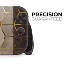 Modern Gold Hex V1 // Premium Vinyl Wrap Skin Kit Compatible with the Nintendo Switch 2