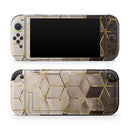 Modern Gold Hex V1 // Premium Vinyl Wrap Skin Kit Compatible with the Nintendo Switch 2