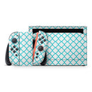 Moracan Teal on White // Premium Vinyl Wrap Skin Kit Compatible with the Nintendo Switch 2