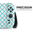 Moracan Teal on White // Premium Vinyl Wrap Skin Kit Compatible with the Nintendo Switch 2