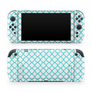 Moracan Teal on White // Premium Vinyl Wrap Skin Kit Compatible with the Nintendo Switch 2