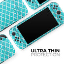 Morocan Teal Pattern // Premium Vinyl Wrap Skin Kit Compatible with the Nintendo Switch 2