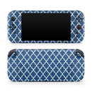 Navy & White Seamless Morocan Pattern // Premium Vinyl Wrap Skin Kit Compatible with the Nintendo Switch 2