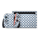 Navy & White Seamless Morocan Pattern V2 // Premium Vinyl Wrap Skin Kit Compatible with the Nintendo Switch 2