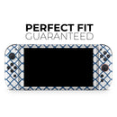 Navy & White Seamless Morocan Pattern V2 // Premium Vinyl Wrap Skin Kit Compatible with the Nintendo Switch 2