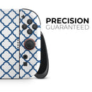 Navy & White Seamless Morocan Pattern V2 // Premium Vinyl Wrap Skin Kit Compatible with the Nintendo Switch 2
