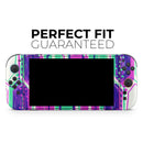 Neon Blurry Hexagons // Premium Vinyl Wrap Skin Kit Compatible with the Nintendo Switch 2