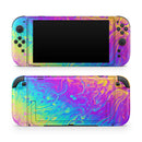 Neon Color Fushion V2 // Premium Vinyl Wrap Skin Kit Compatible with the Nintendo Switch 2