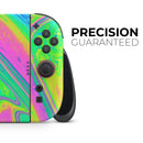 Neon Color Fushion V3 // Premium Vinyl Wrap Skin Kit Compatible with the Nintendo Switch 2