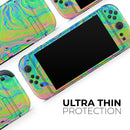 Neon Color Swirls // Premium Vinyl Wrap Skin Kit Compatible with the Nintendo Switch 2