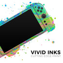 Neon Color Swirls // Premium Vinyl Wrap Skin Kit Compatible with the Nintendo Switch 2