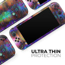 Neon Paint Mixtured Surface // Premium Vinyl Wrap Skin Kit Compatible with the Nintendo Switch 2