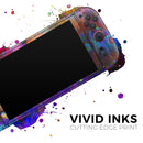 Neon Paint Mixtured Surface // Premium Vinyl Wrap Skin Kit Compatible with the Nintendo Switch 2