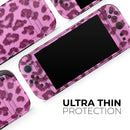 Neon Pink Cheetah Animal Print // Premium Vinyl Wrap Skin Kit Compatible with the Nintendo Switch 2
