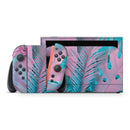 Neon Retro Paint Forest V1 // Premium Vinyl Wrap Skin Kit Compatible with the Nintendo Switch 2