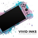 Neon Retro Paint Forest V1 // Premium Vinyl Wrap Skin Kit Compatible with the Nintendo Switch 2