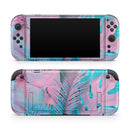Neon Retro Paint Forest V1 // Premium Vinyl Wrap Skin Kit Compatible with the Nintendo Switch 2