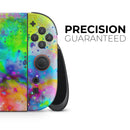 Neon Splatter Universe // Premium Vinyl Wrap Skin Kit Compatible with the Nintendo Switch 2