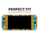 Neon Wood Planks // Premium Vinyl Wrap Skin Kit Compatible with the Nintendo Switch 2