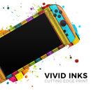 Neon Wood Planks // Premium Vinyl Wrap Skin Kit Compatible with the Nintendo Switch 2