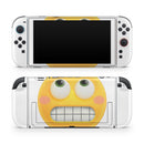 Nervous Friendly Emoticons // Premium Vinyl Wrap Skin Kit Compatible with the Nintendo Switch 2