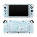Ocean Blue Textured Marble // Premium Vinyl Wrap Skin Kit Compatible with the Nintendo Switch 2