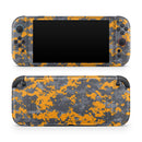 Orange and Gray Digital Camouflage // Premium Vinyl Wrap Skin Kit Compatible with the Nintendo Switch 2
