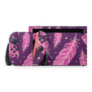 Pink Aztec Feather Galore // Premium Vinyl Wrap Skin Kit Compatible with the Nintendo Switch 2