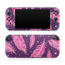 Pink Aztec Feather Galore // Premium Vinyl Wrap Skin Kit Compatible with the Nintendo Switch 2