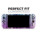 Pink & Blue Dyed Wood // Premium Vinyl Wrap Skin Kit Compatible with the Nintendo Switch 2